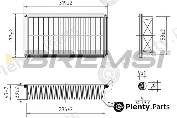 Bremsi FA1267 — Air Filter
