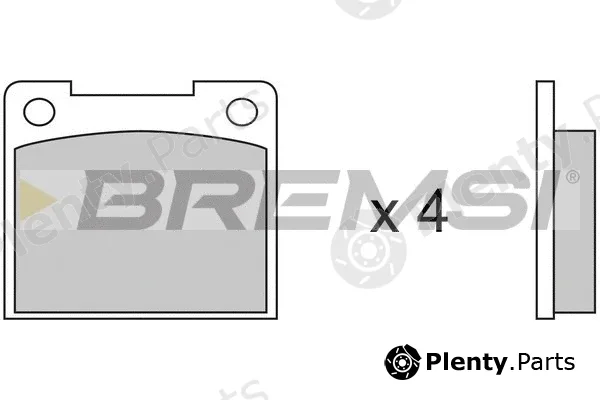 Bremsi BP2019 — Brake Pad Set, disc brake