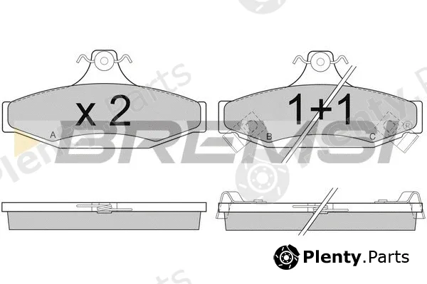 Bremsi BP2956 — Brake Pad Set, disc brake