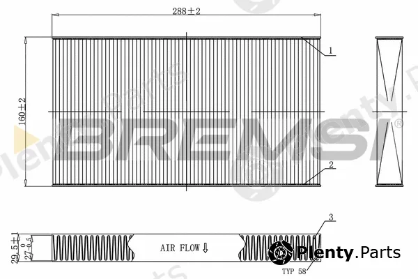 Bremsi FC0477 — Filter, cabin air