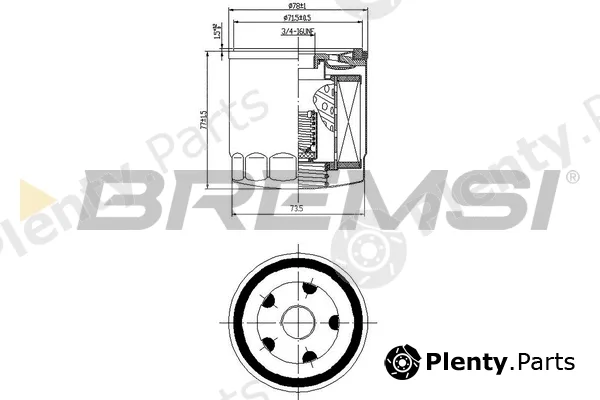 Bremsi FL0033 — Oil Filter