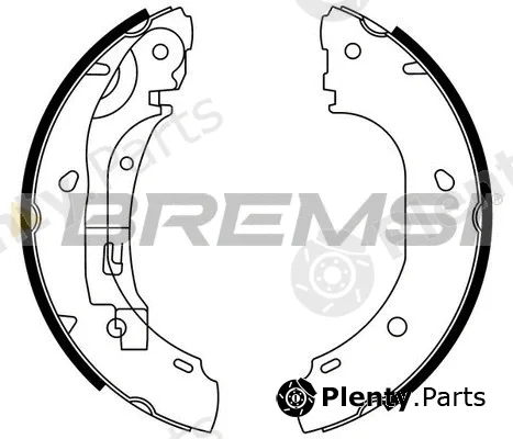 Bremsi GF0186 — Brake Shoe Set