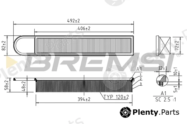 Bremsi FA0533 — Air Filter