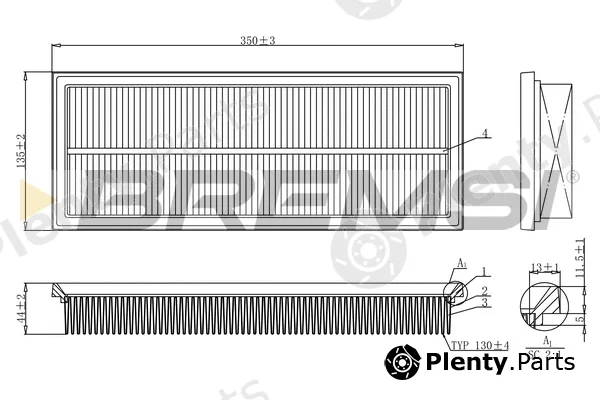 Bremsi FA1238 — Air Filter