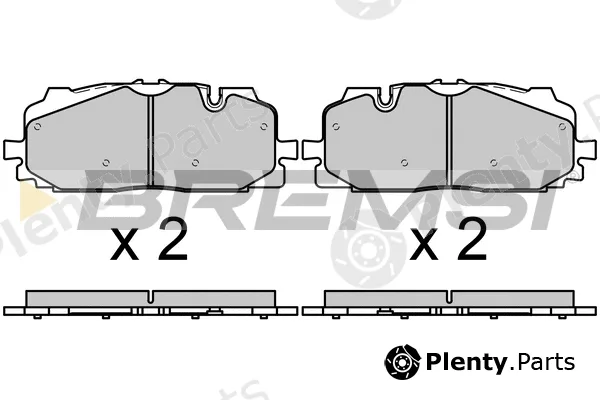 Bremsi BP3687 — Brake Pad Set, disc brake