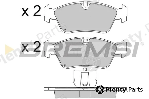 Bremsi BP2745 — Brake Pad Set, disc brake