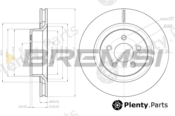 Bremsi CD8145V — Brake Disc