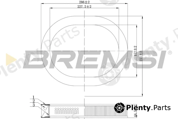 Bremsi FA2080 — Air Filter