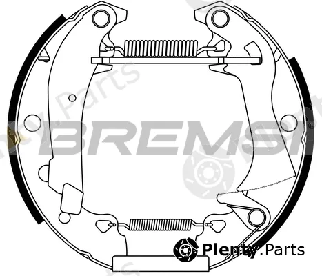 Bremsi GK0131 — Brake Shoe Set