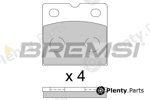 Bremsi BP3851 — Brake Pad Set, disc parking brake