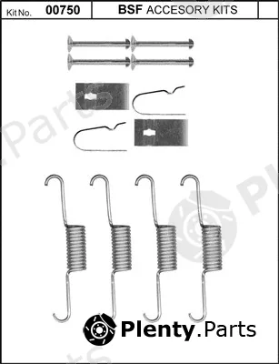 BSF 00750 — Accessory Kit, parking brake shoes
