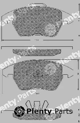 BSF 10689 — Brake Pad Set, disc brake