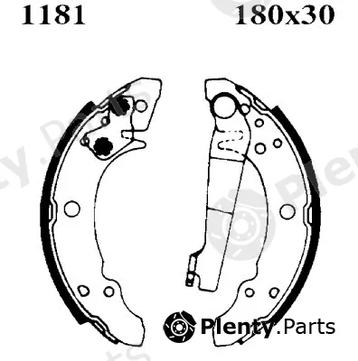 BSF 01181 — Brake Shoe Set