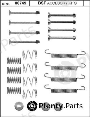 BSF 00749 — Accessory Kit, parking brake shoes