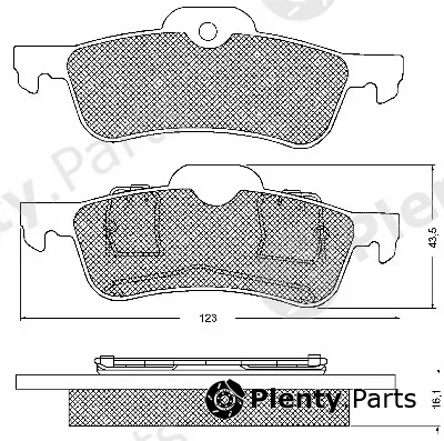 BSF 10719 — Brake Pad Set, disc brake