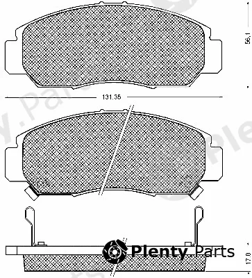 BSF 10713 — Brake Pad Set, disc brake