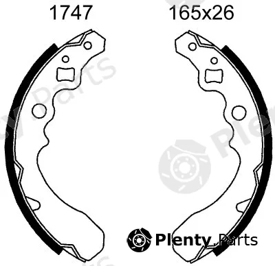 BSF 01747 — Brake Shoe Set