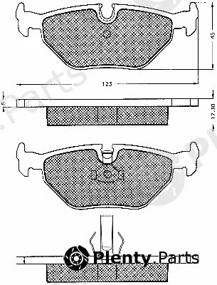 BSF 10570 — Brake Pad Set, disc brake