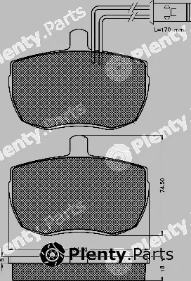 BSF 10288 — Brake Pad Set, disc brake