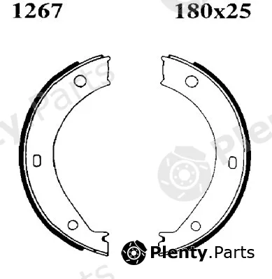 BSF 01267 — Brake Shoe Set, parking brake