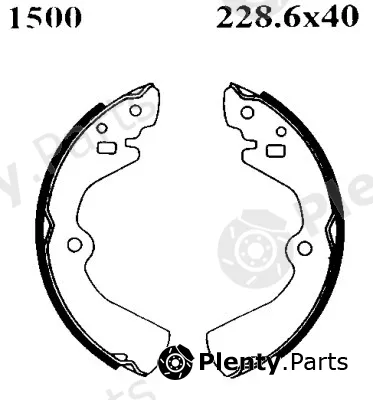 BSF 01500 — Brake Shoe Set
