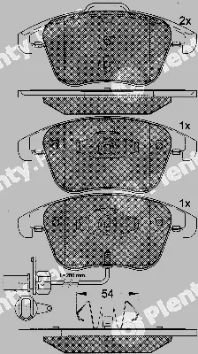BSF 10903 — Brake Pad Set, disc brake