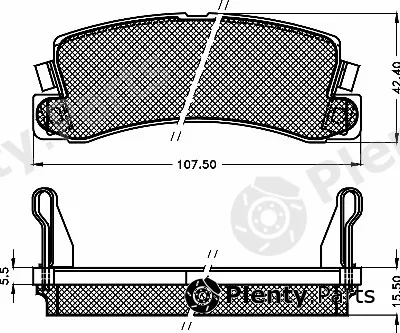 BSF 10468 — Brake Pad Set, disc brake