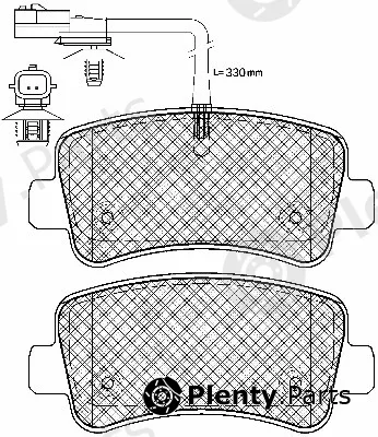 BSF 10980 — Brake Pad Set, disc brake