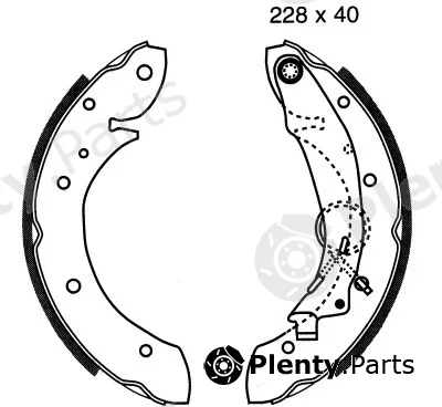 BSF 01589 — Brake Shoe Set