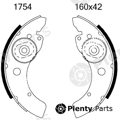 BSF 01754 — Brake Shoe Set