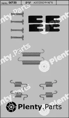 BSF 00729 — Accessory Kit, parking brake shoes