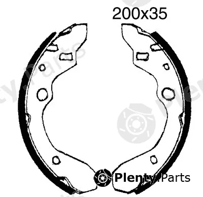 BSF 01591 — Brake Shoe Set