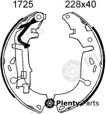 BSF 01725 — Brake Shoe Set