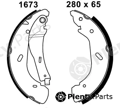 BSF 01673 — Brake Shoe Set