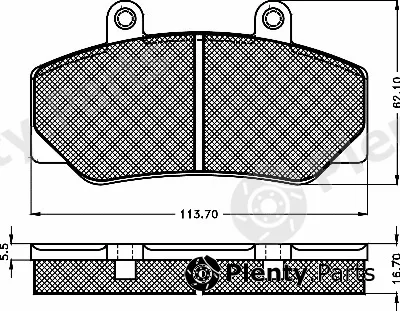 BSF 10206 — Brake Pad Set, disc brake