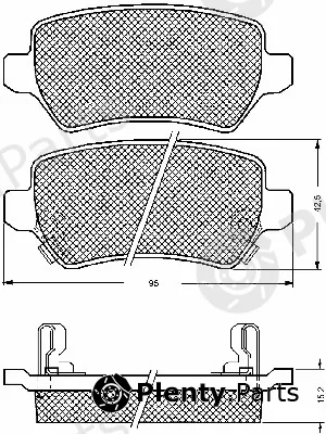 BSF 10666 — Brake Pad Set, disc brake