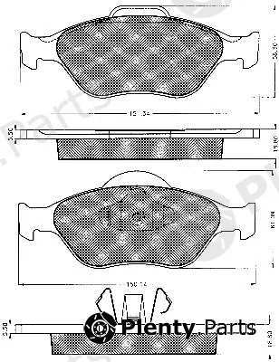 BSF 10551 — Brake Pad Set, disc brake