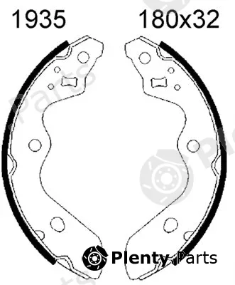 BSF 01935 — Brake Shoe Set