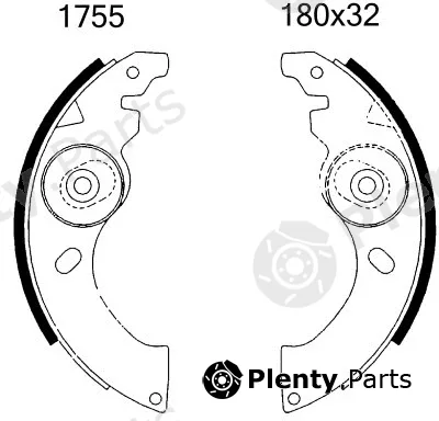 BSF 01755 — Brake Shoe Set