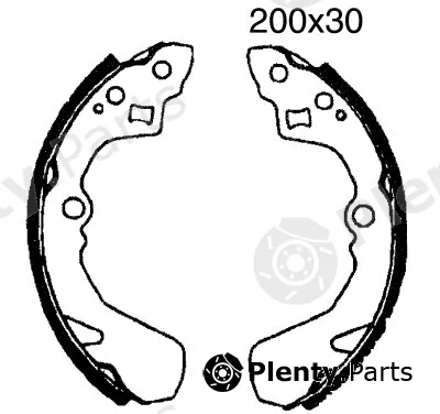 BSF 01597 — Brake Shoe Set