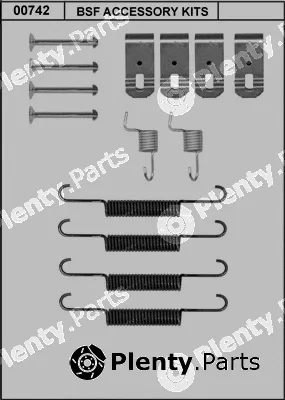 BSF 00742 — Accessory Kit, parking brake shoes
