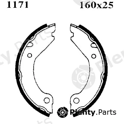 BSF 01171 — Brake Shoe Set, parking brake