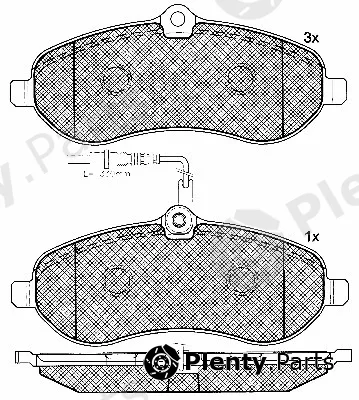 BSF 10853 — Brake Pad Set, disc brake
