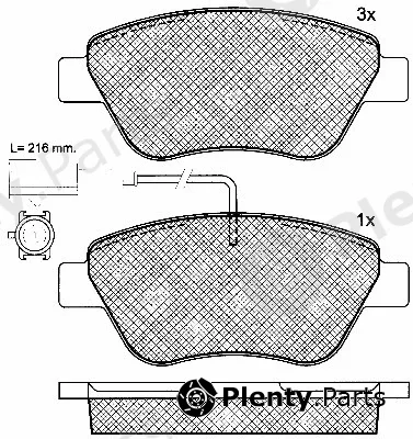 BSF 10800 — Brake Pad Set, disc brake