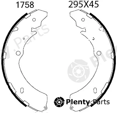 BSF 01758 — Brake Shoe Set