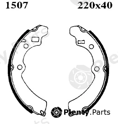 BSF 01507 — Brake Shoe Set