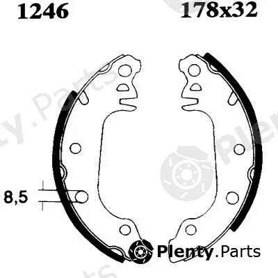 BSF 01246 — Brake Shoe Set