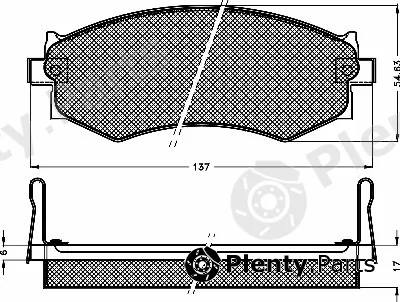 BSF 10523 — Brake Pad Set, disc brake