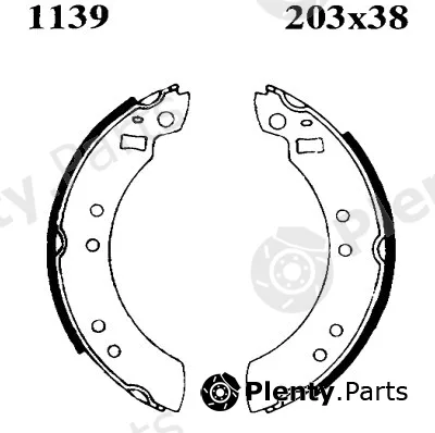 BSF 01139 — Brake Shoe Set