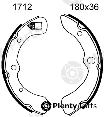 BSF 01712 — Brake Shoe Set
